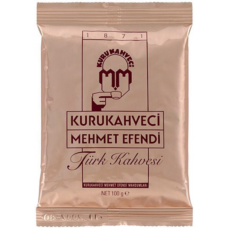 Kurukahveci Mehmet Efendi Türk Kahvesi Poşet 100 gr 1 KOLİ (25 PAKET)