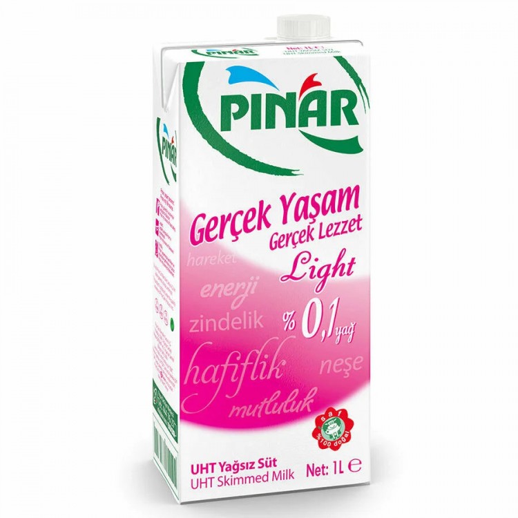 Pınar Extra Light Süt 1 lt