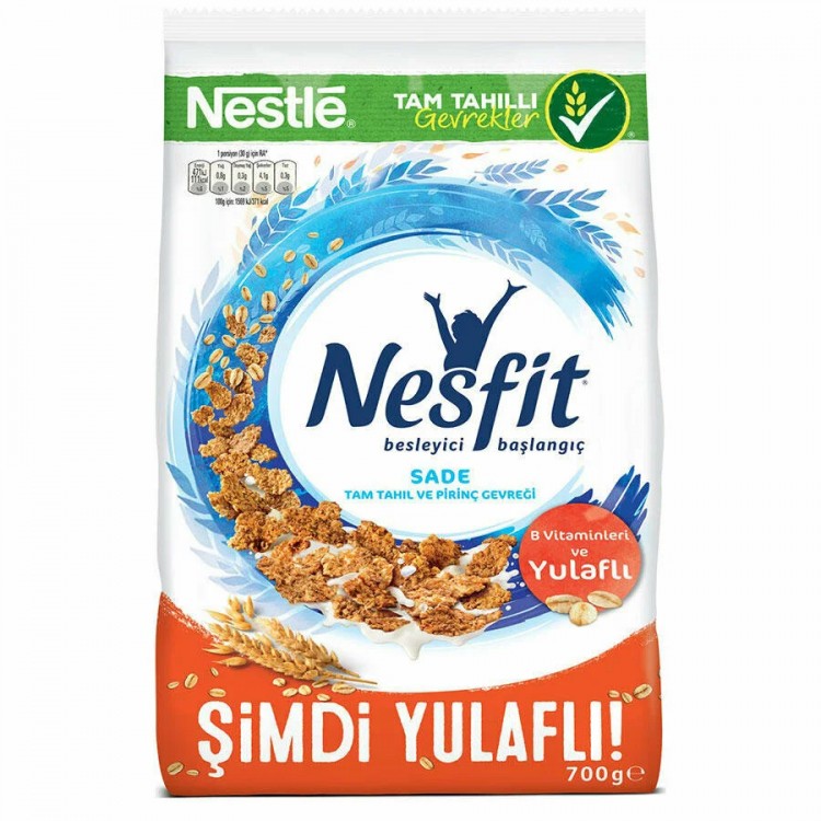 Nestle Nesfit Sade Tam Tahıl ve Pirinç Gevreği 700 gr