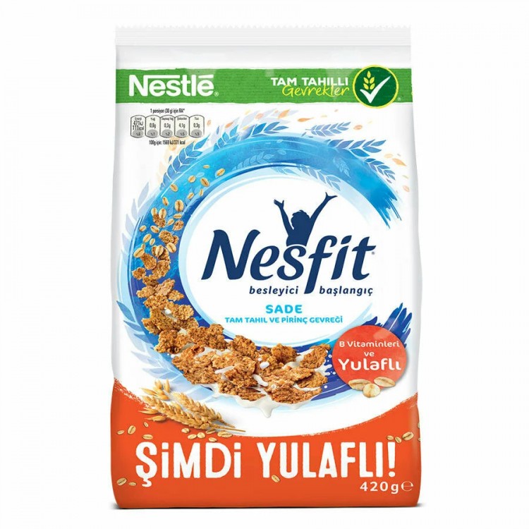 Nestle Nesfit Sade Tam Tahıl ve Pirinç Gevreği 420 gr